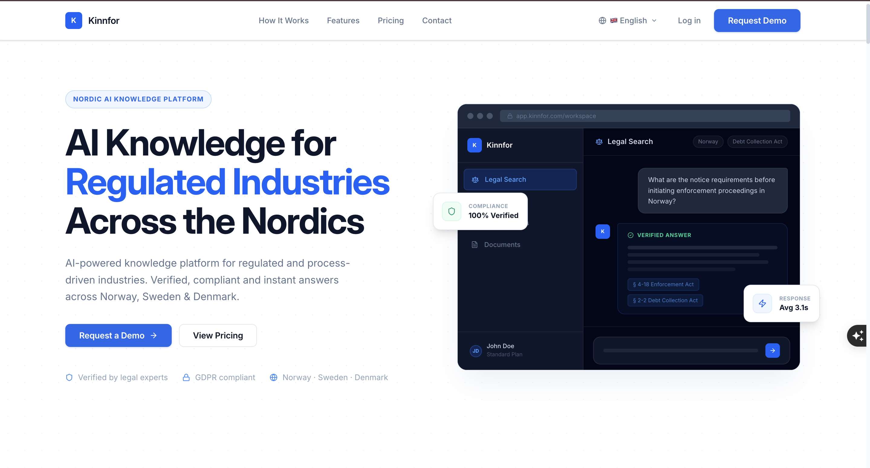 Kinnfor — AI Knowledge Platform